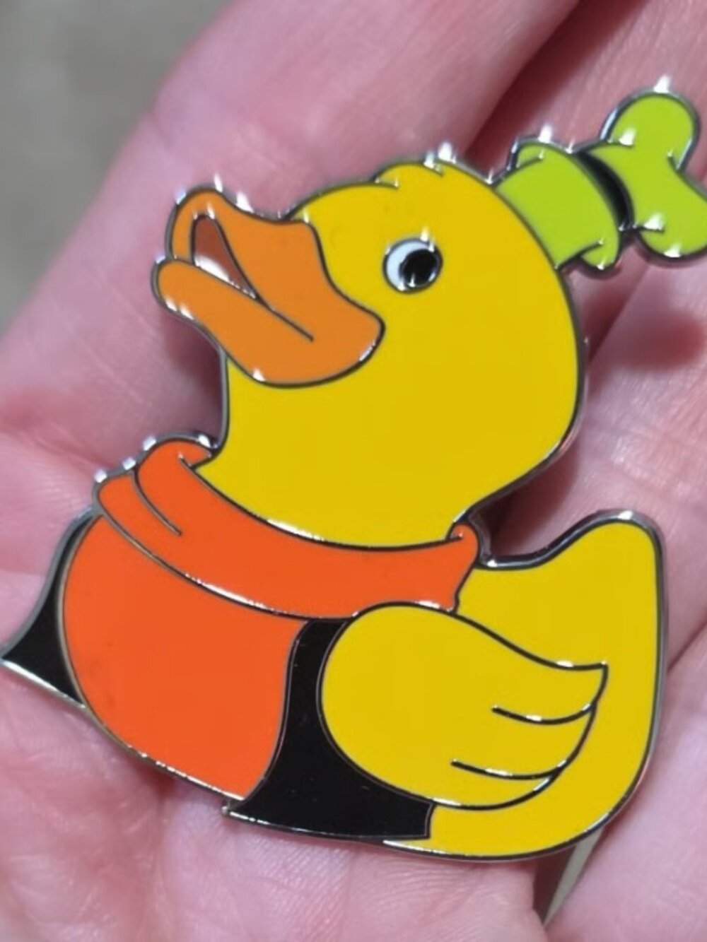 Disney Parks Goofy Duck Diamond Pin